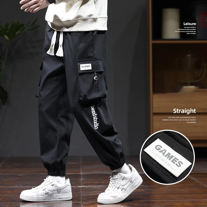 Description Picture 3 of itemWinter Men's Fleece Print Cargo Pants Outdoor Windproof Multi-pocket Slacks Men's Military-style Legging Cargo Pants