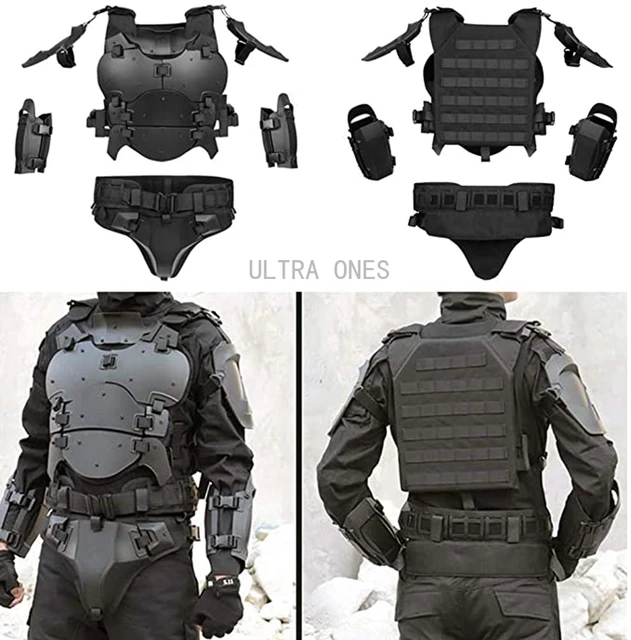 Body Bulletproof Vest Front Back Plates Armor Tactical Jacket Guard  Colorful