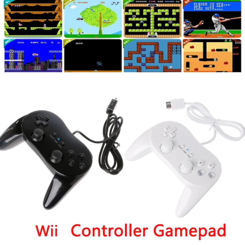 Clássico sem fio Controlador Joystick Gamepad Para Nintendo Wii Segunda