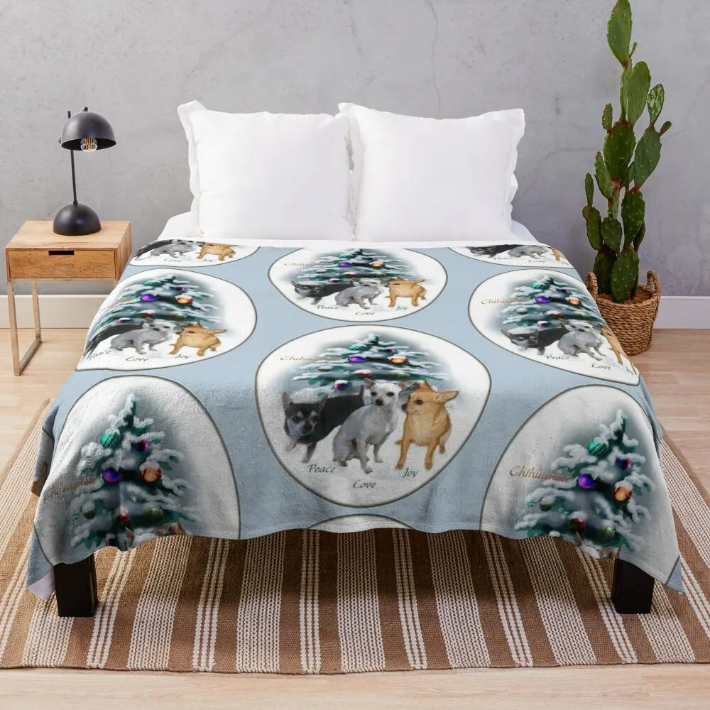 

Chihuahua Trio Christmas Gifts Throw Blanket Luxury Throw Bed Blankets