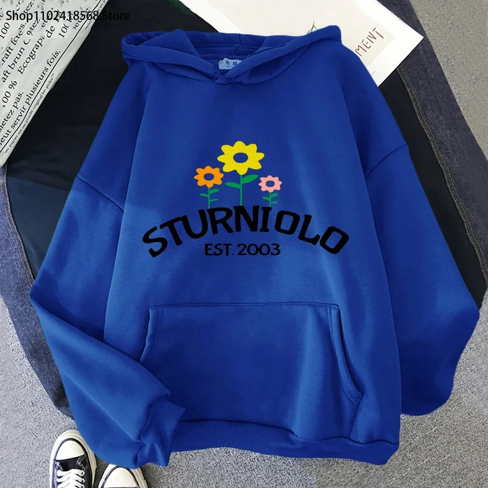 

Sturniolo Triplets Hoodies Flowers Print Sweatshirt Mens Long Sleeve Casual O-neck Regular Fit Kawaii Graphic Top Women Clothing