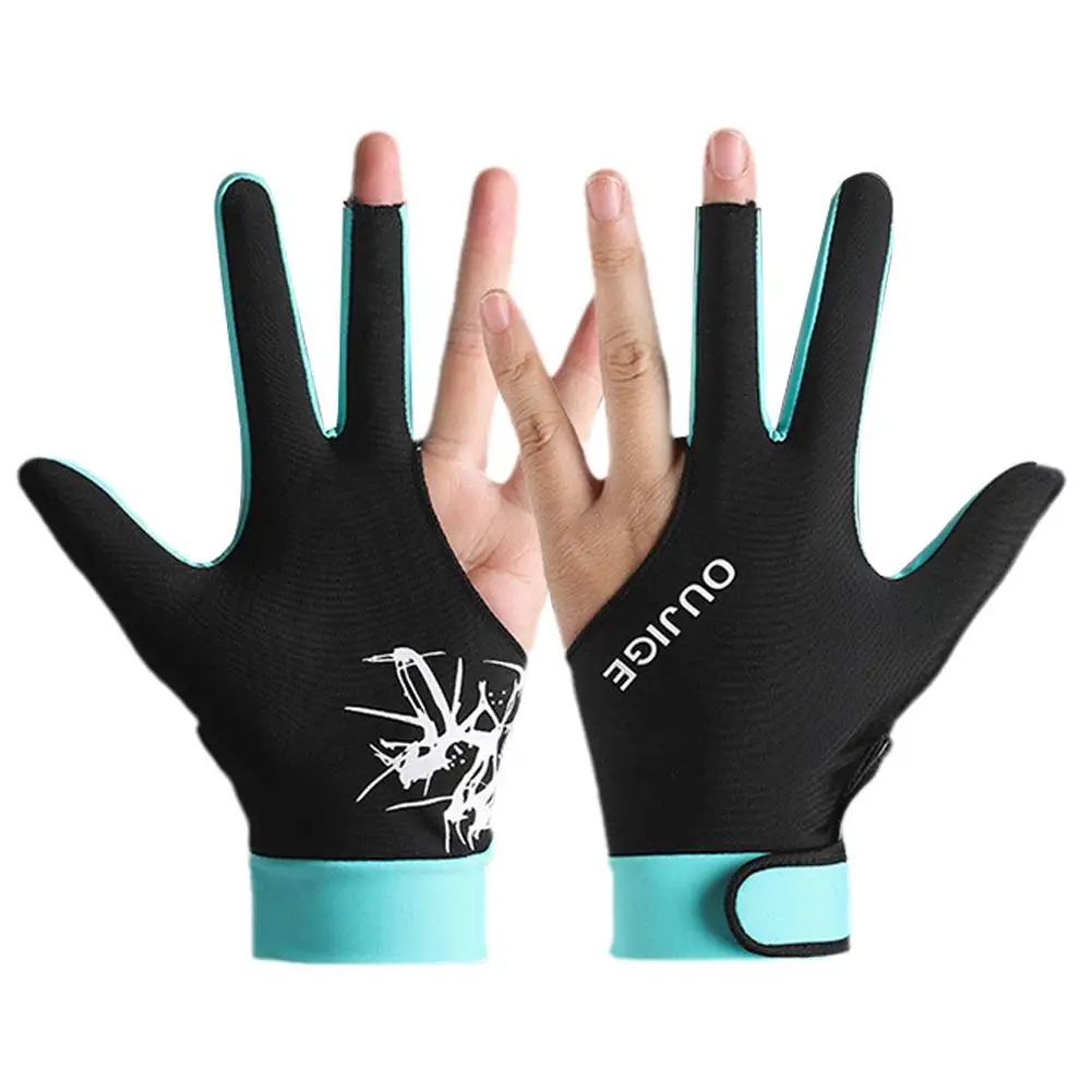 1pcs Snooker Gloves Dual Color Assembly Design Elastic Anti Billiard Wear-resistant Slip Gloves Breathable And N0M7