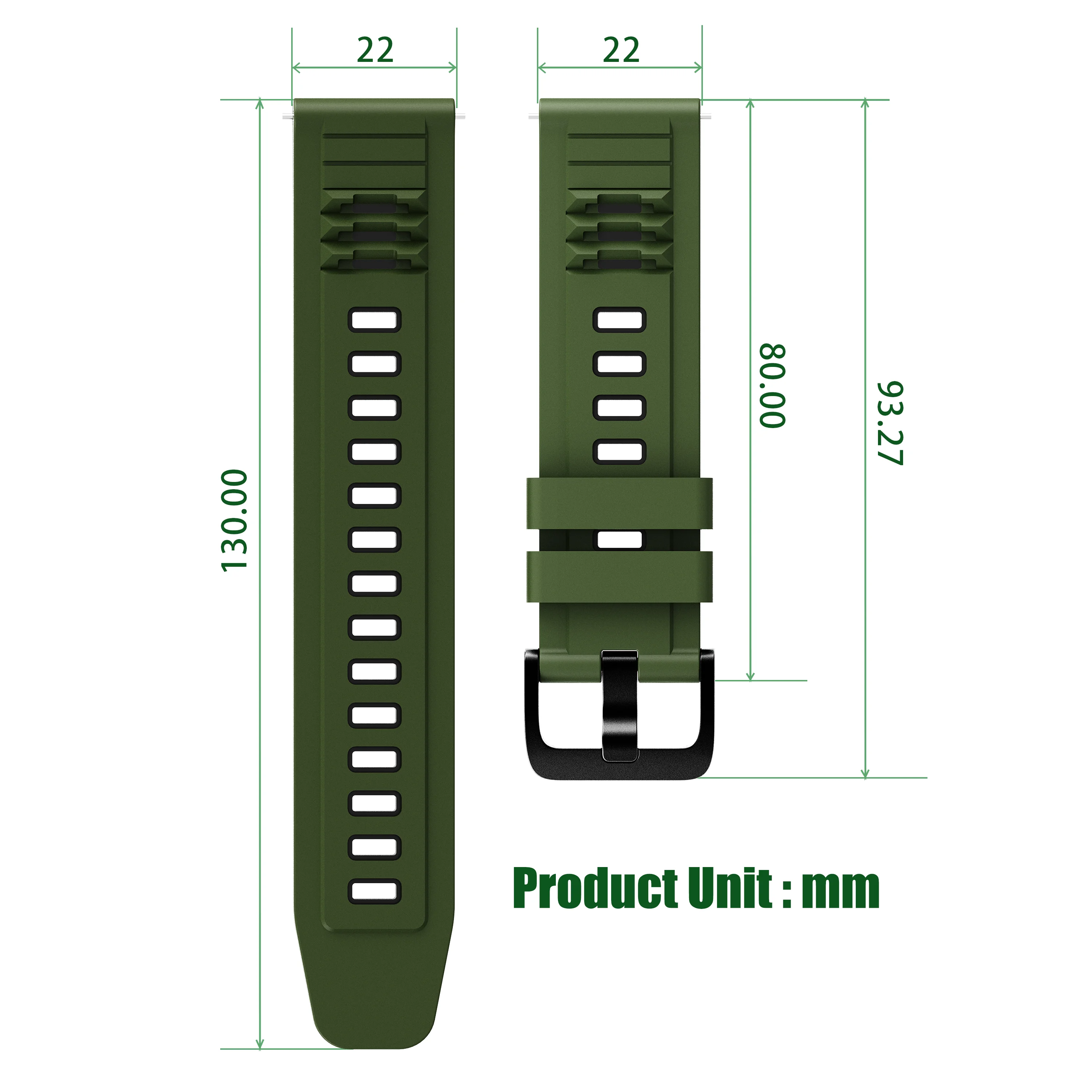 Silicone Sport Watch Band - Vibrant Colors and Durable Design