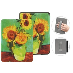 Premium Leather Case with Hand Belt - M2L3EK 6.8 inch (Sunflower)