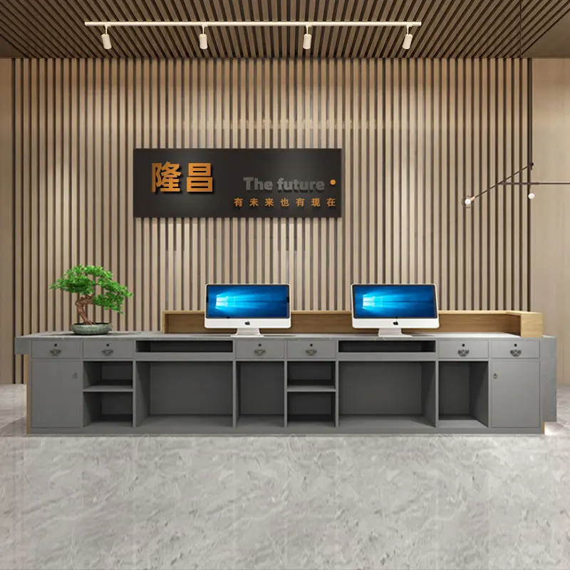 Clinic Luxury Reception Desk Beauty Salon Modern Simple Reception Desks Cashier Escritorio De Recepcion Commercial Furniture