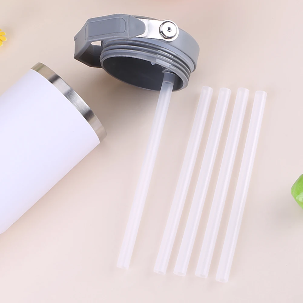 5Pcs Replacement Straws Wear-Resistant Clear Straws Long Plastic for Stanley 30oz Cup