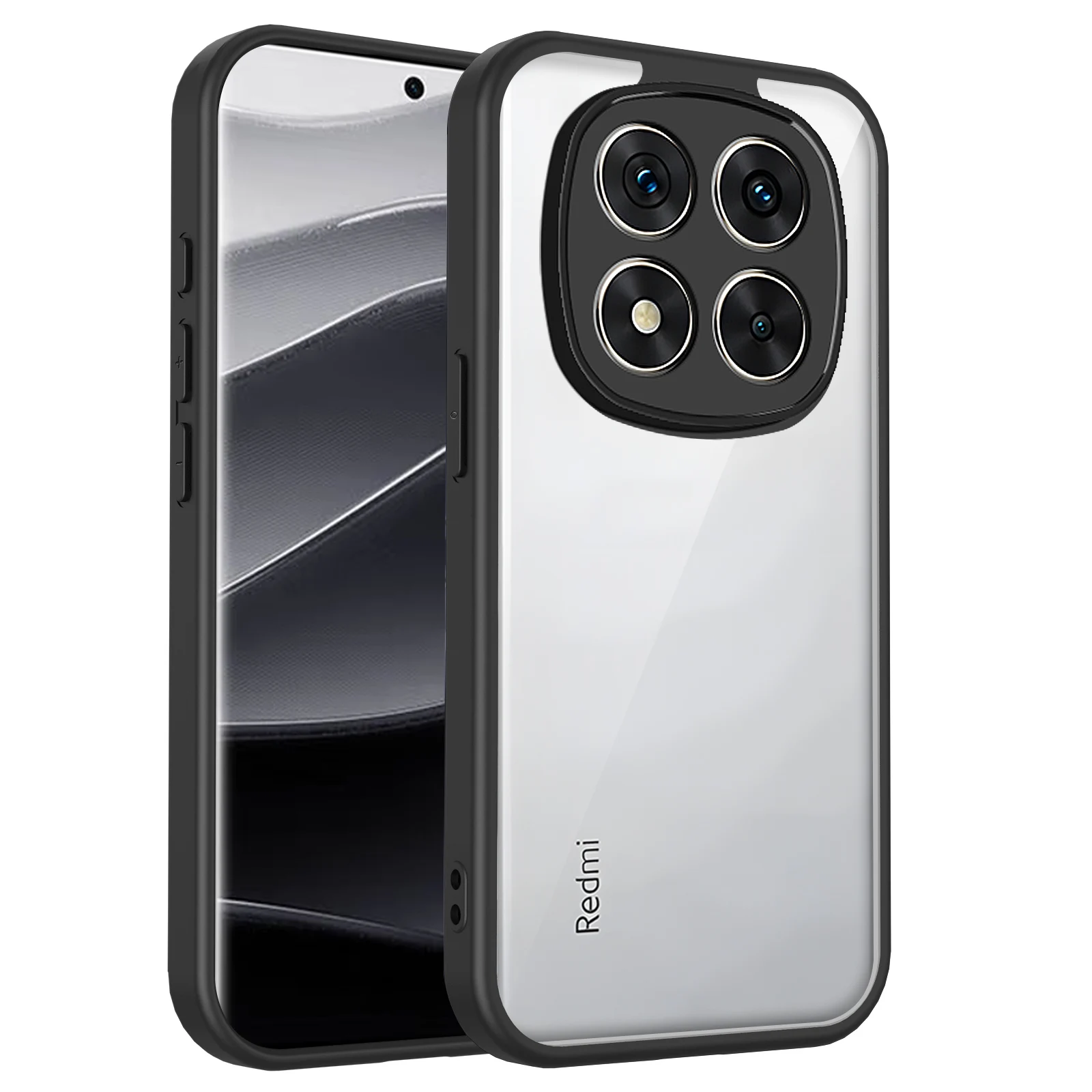 Enhanced Protective Clear Matte Silicon Bumper Phone Case with Air Cushion Technology