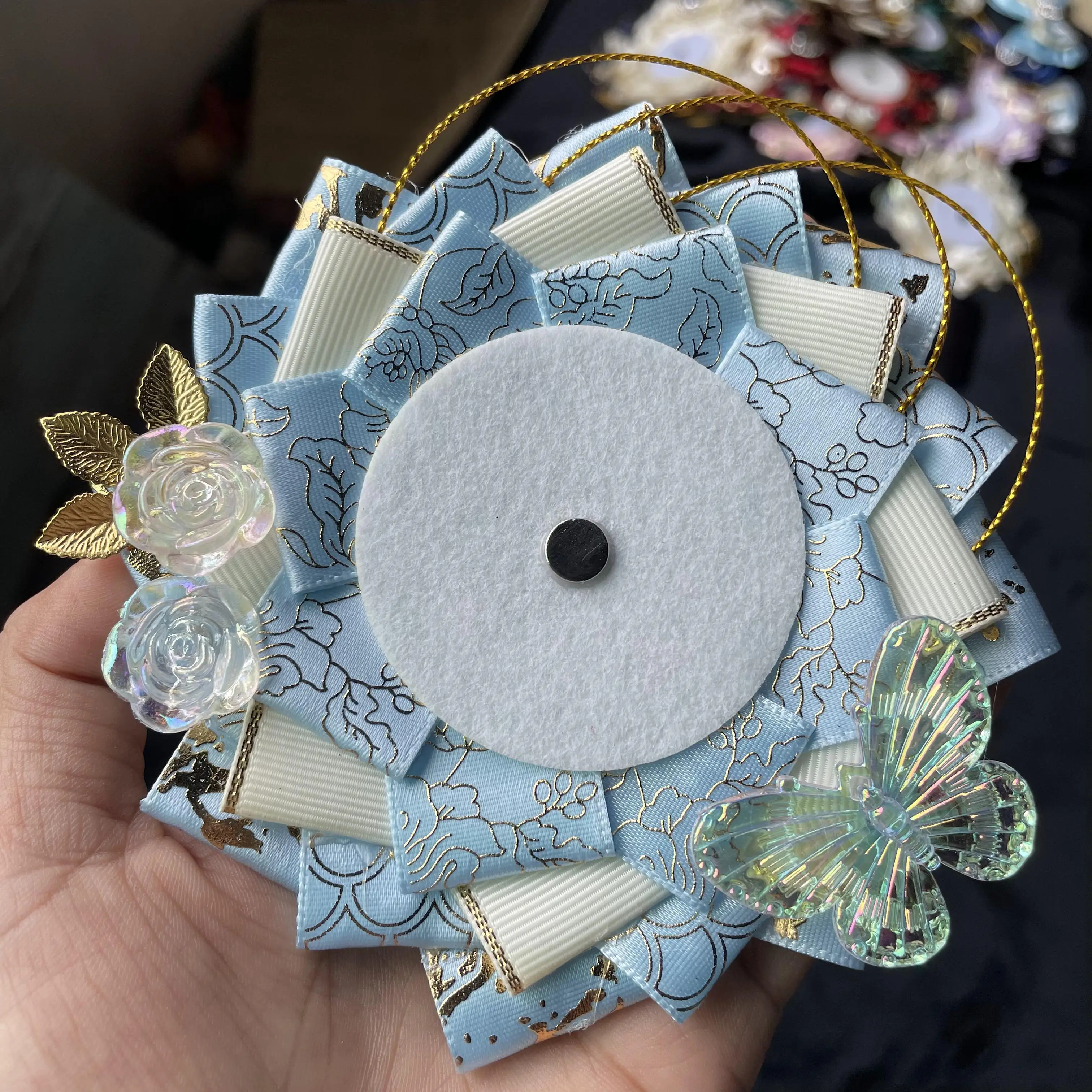 

Luxury Anime Cosplay Crafts，Badge Rosette Base Tray Hloder，Ita Bags Ribbon Accessories，Fill Ita Bag Decoration