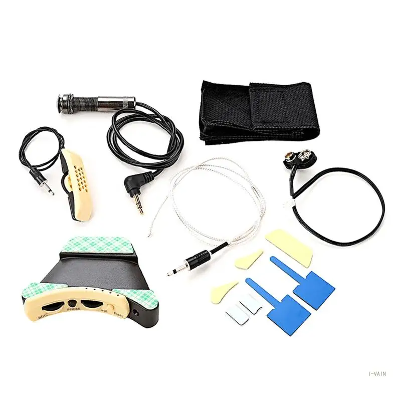 

M5TC Folk Acoustic Guitar Pickup Microphone Sound Hole Equalizers Piezo Pickup