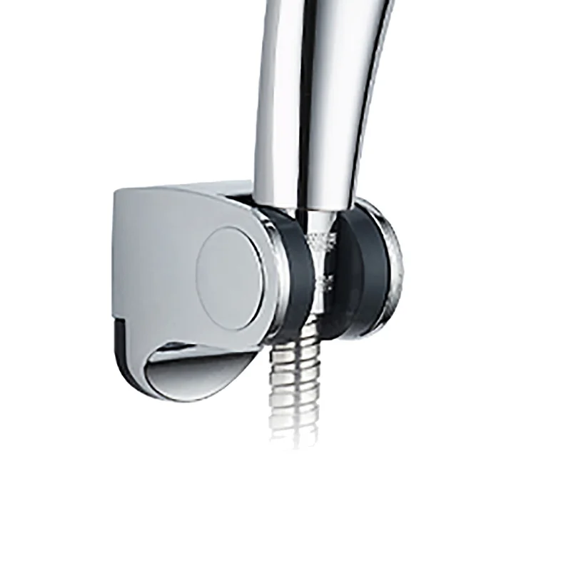 ห้องน้ำ Shower Head Chrome Bathroom Wall-Mounted Hand-Held แป้นยึดฝักบัวห้องน้ำอุปกรณ์เสริม 1
