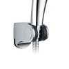 Bathroom Shower Head Phone Holder Chrome Bathroom Wall-mounted Adjustable Hand-held Shower Bracket Bathroom Accessories 1