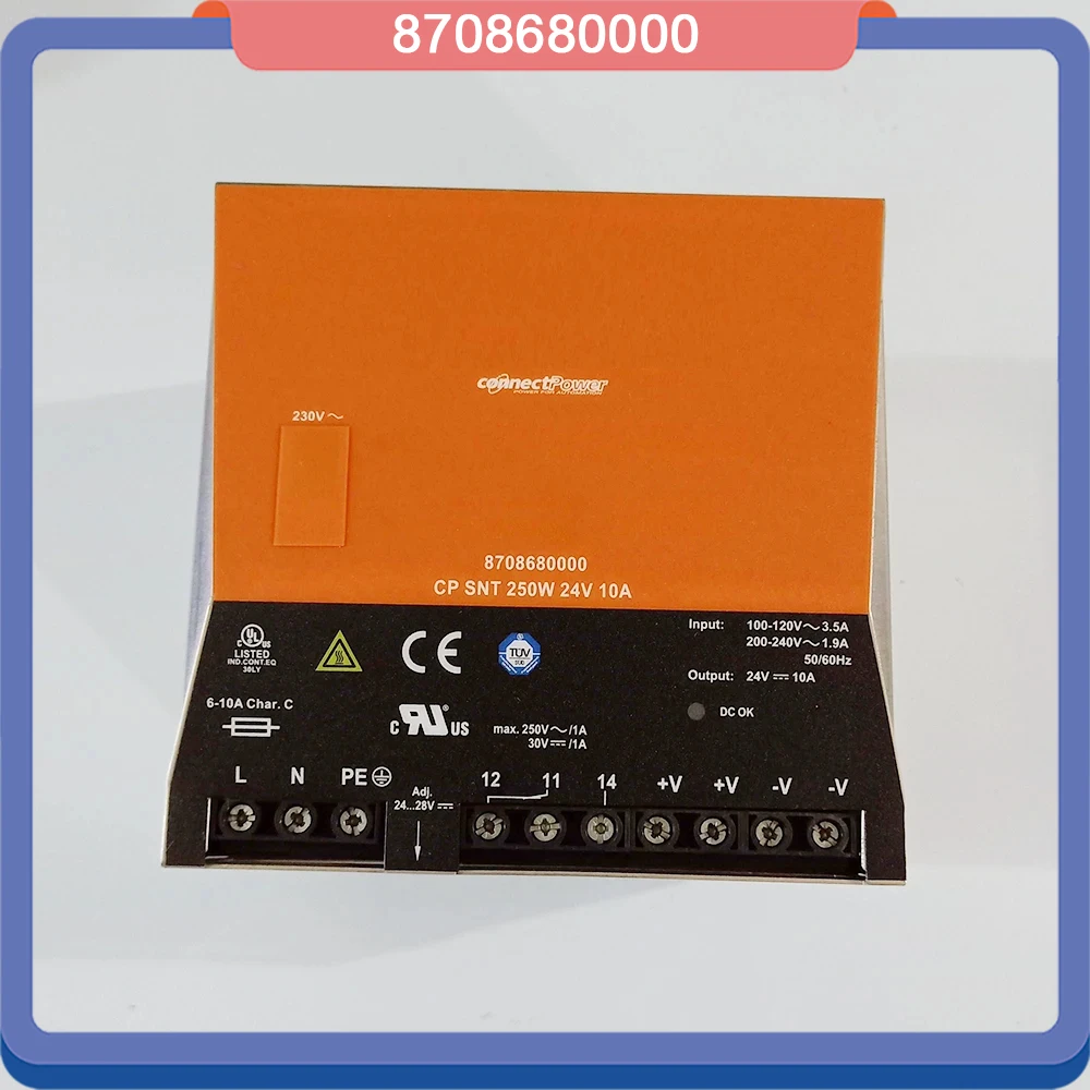 Switching Power Supply For Weidmuller 8708680000 CP SNT 250W 24V 10A