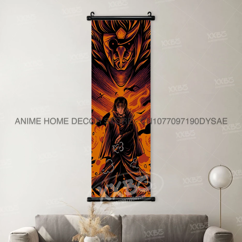 Uchiha Clan Anime Scrolls: Decorative Naruto Wall Art Poster Collection