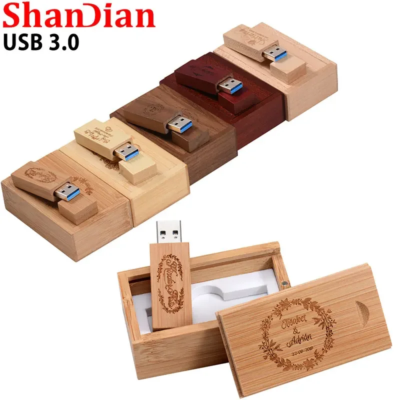 High Speed Wedding Gift USB 3.0 Flash Drive Free Pen Drive Photography Box Memory Stick 64GB/32GB/16GB/8GB/4GB U Disk usb flash drive flash drive