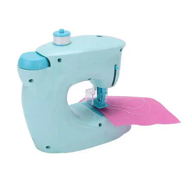 Electric Mini Sewing Machine Toys Educational Interesting Kids Girls Children Pretend Play Housekeeping Sewing Machine Toy Kit 2