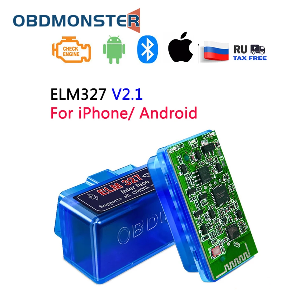ミニelm327 V2 1 V1 5 100枚 自動車診断ツール Android Ios 18f25k80 Obdiiプロトコル用 327 Portalrealcar Com Br