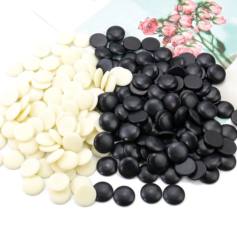 Resin Melamine Go Game Chess Piece Weiqi Board Games Gobang Gomoku Black and White Chessmen 22mm Fit Beginner Gifts 360Pcs Set