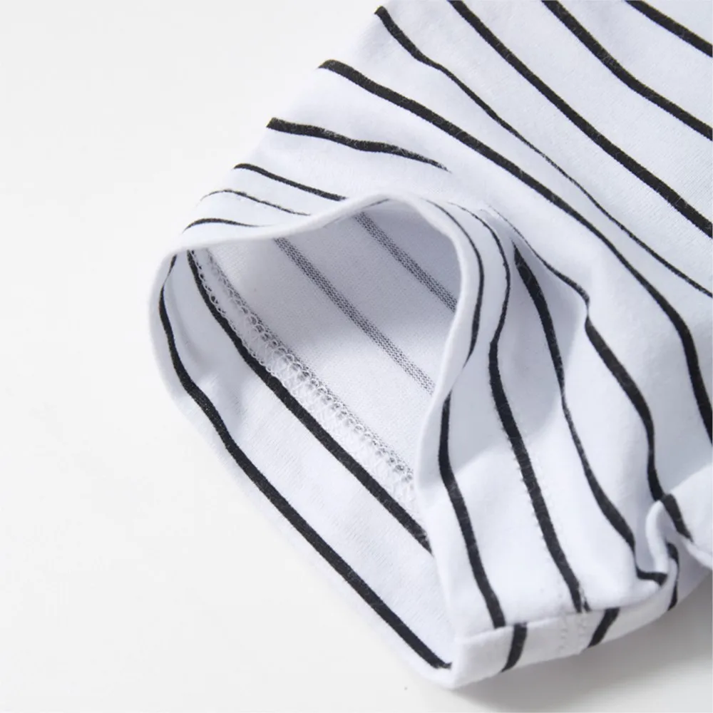 Striped Children's Clothing Summer Kids Clothes Baby Girls Boys T Shirts Cartoon Hedgehog Cotton Tops Tees