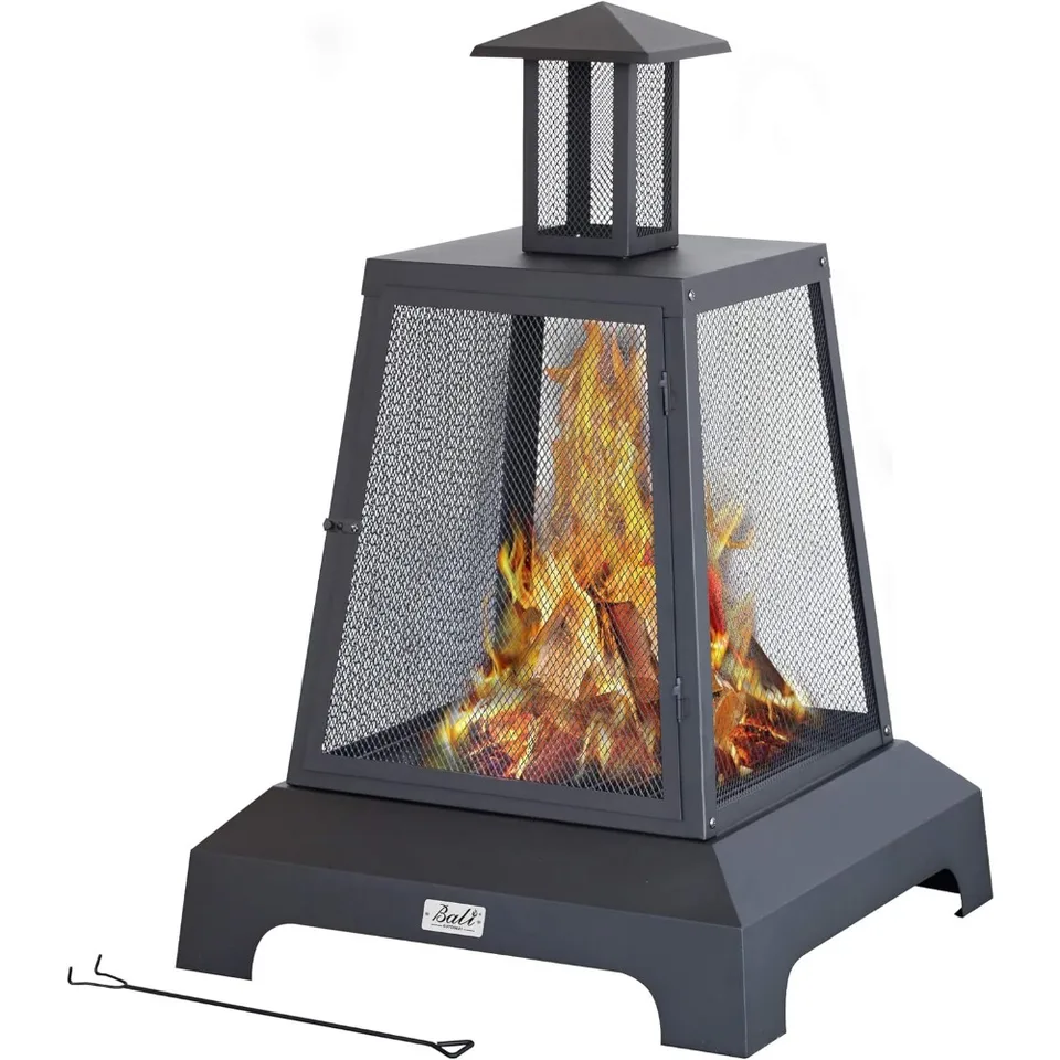 28 Inch Outdoor Wood Burning Fire Pit