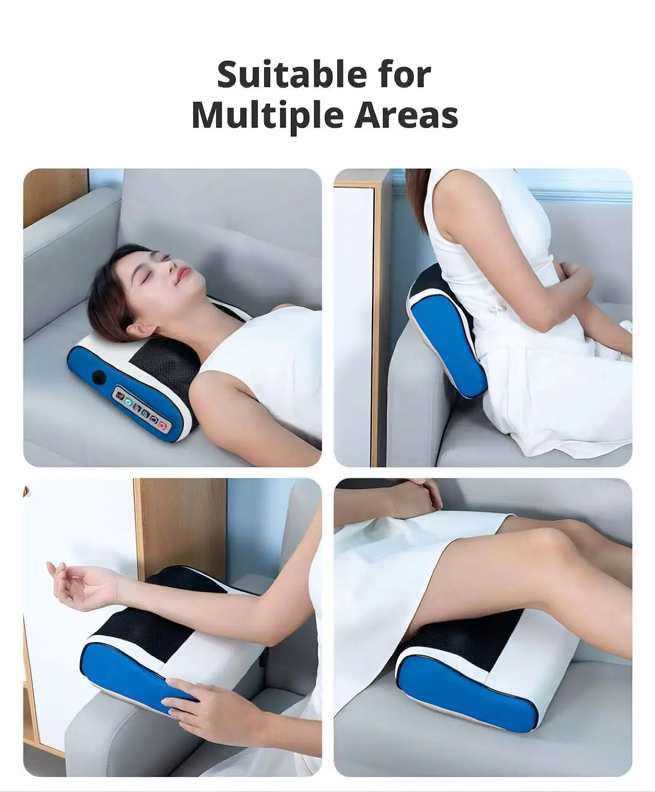 Deep Tissue 4d Neck Massage Pillow With Heat For Cervical Pain_voghion.com