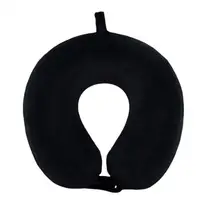 Memory Foam U-Shaped Pillow with Hidden Zipper Wear Resistant Friendly to Skin Ergonomic Design Solid Color Neck Support Travel 1