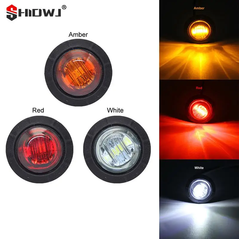 4 Luci di Ingombro Laterali LED 12V 24V Bianco Rosso Arancione