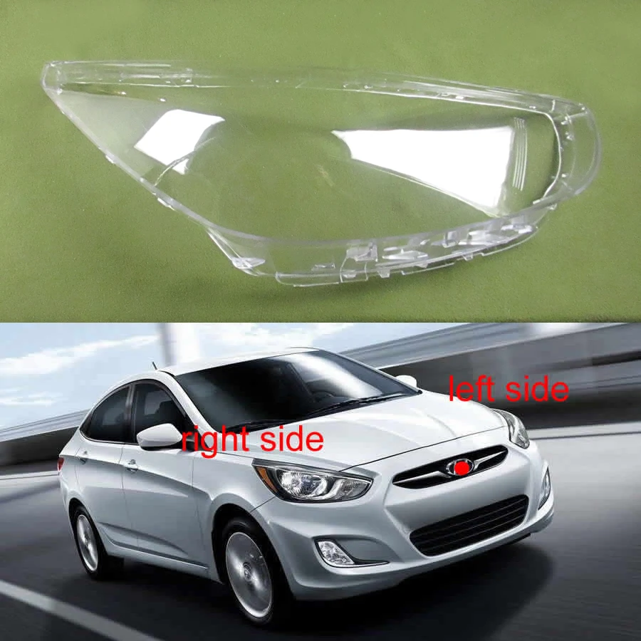 For Hyundai Accent 2011 2012 2013 2014 Headlight Cover Lens Shell
