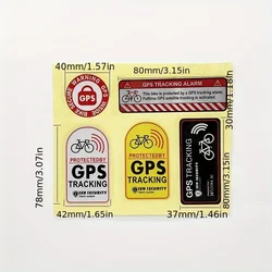 Bicycle GPS Anti-Theft Reflective Waterproof Sticker - Scooter & Motorcycle Accessory (1 set)
