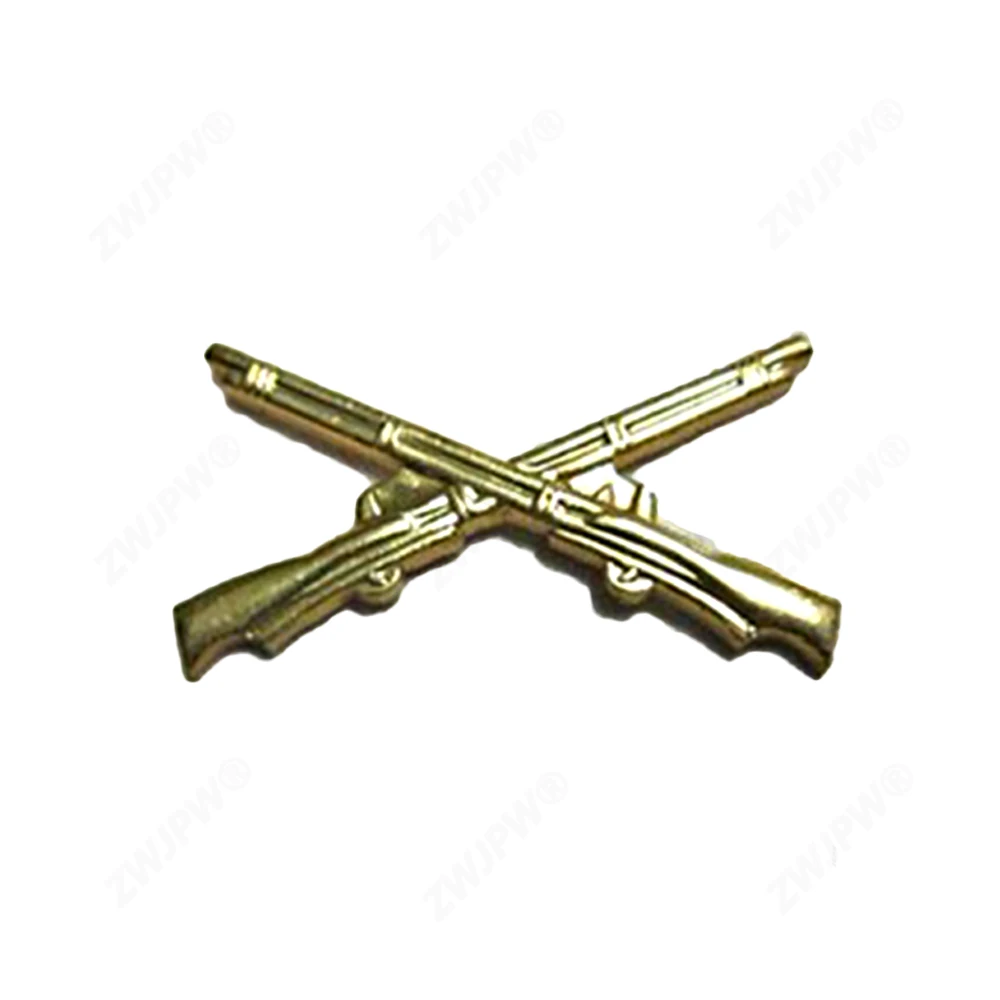 Chinese Army Flower Collar Badge Military Insignia Uniform Accessories Gold Medal CN/402111