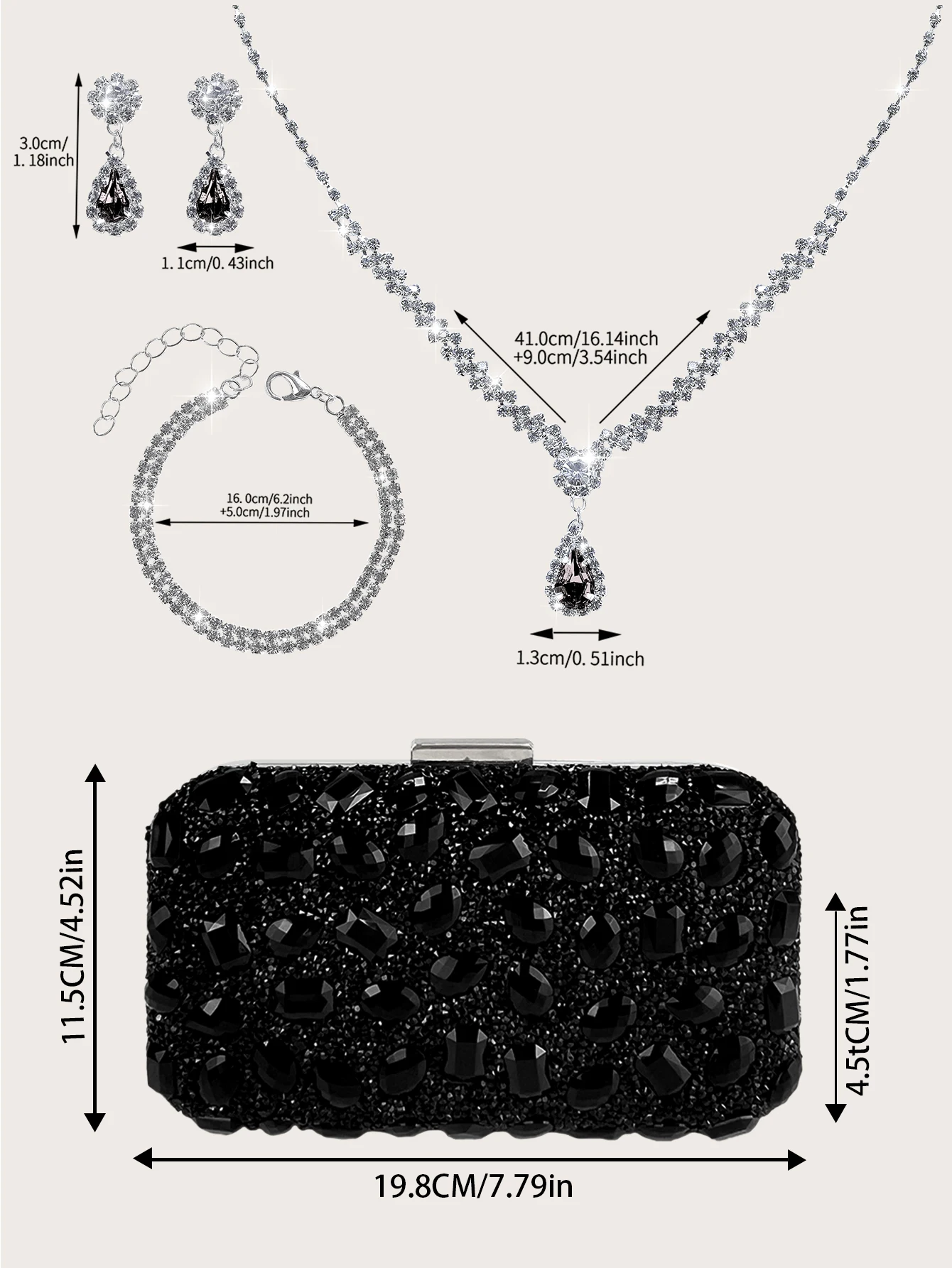 حقيبة يد وصندوق أنيقة وفاخرة وبسيطة للحفلات مرصعة...