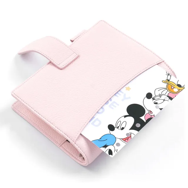 Moterm A6 Elite Rings Planner Cover senza grande tasca posteriore Diario per notebook in pelle di grano di ciottoli con organizer per anelli da 25 mm 5