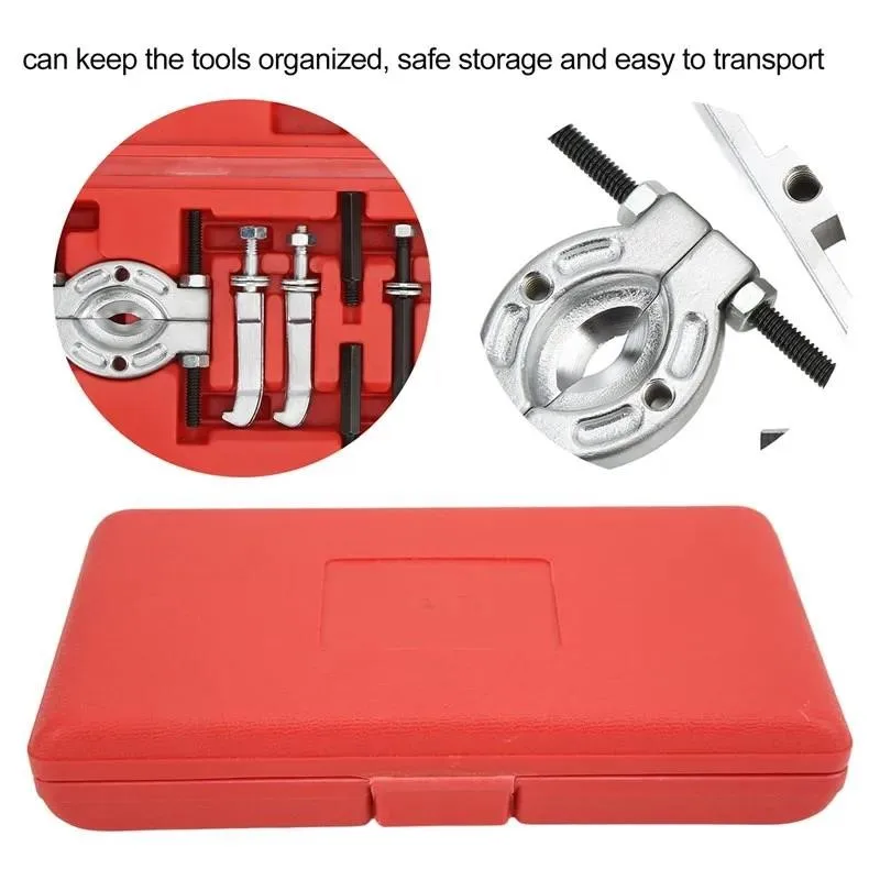 Car Repair Tool 9pcs Portable Bearing Splitter Separator Puller Kit High Strength Metal Removal Set With Box