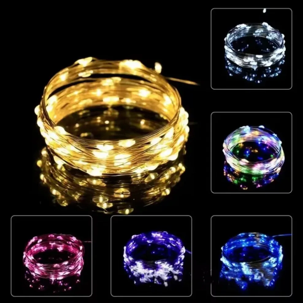 5M Waterproof LED String Lights Copper Wire Fairy Lights Battery Operated DIY Wedding Party Christmas Decoration String led string lights,decorative lights,string lights,led fairy lights
