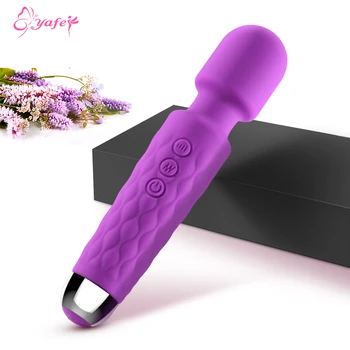 10 Speed Strong Dildo AV Vibrator for Women Vagina Clitoris Stimulator Vibrators Magic Wand Massager Erotica Sex Toys for Adults 1