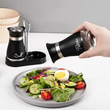 Stainless & Glass Shaker Set 1