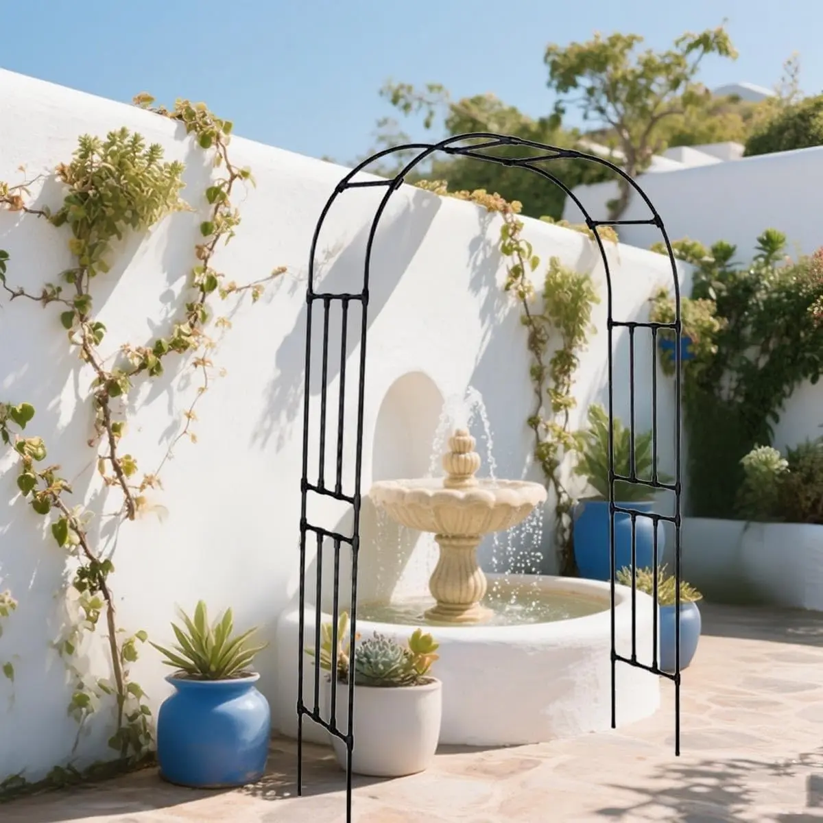 HiMISS Garden Arch Arbor Trellis image 1