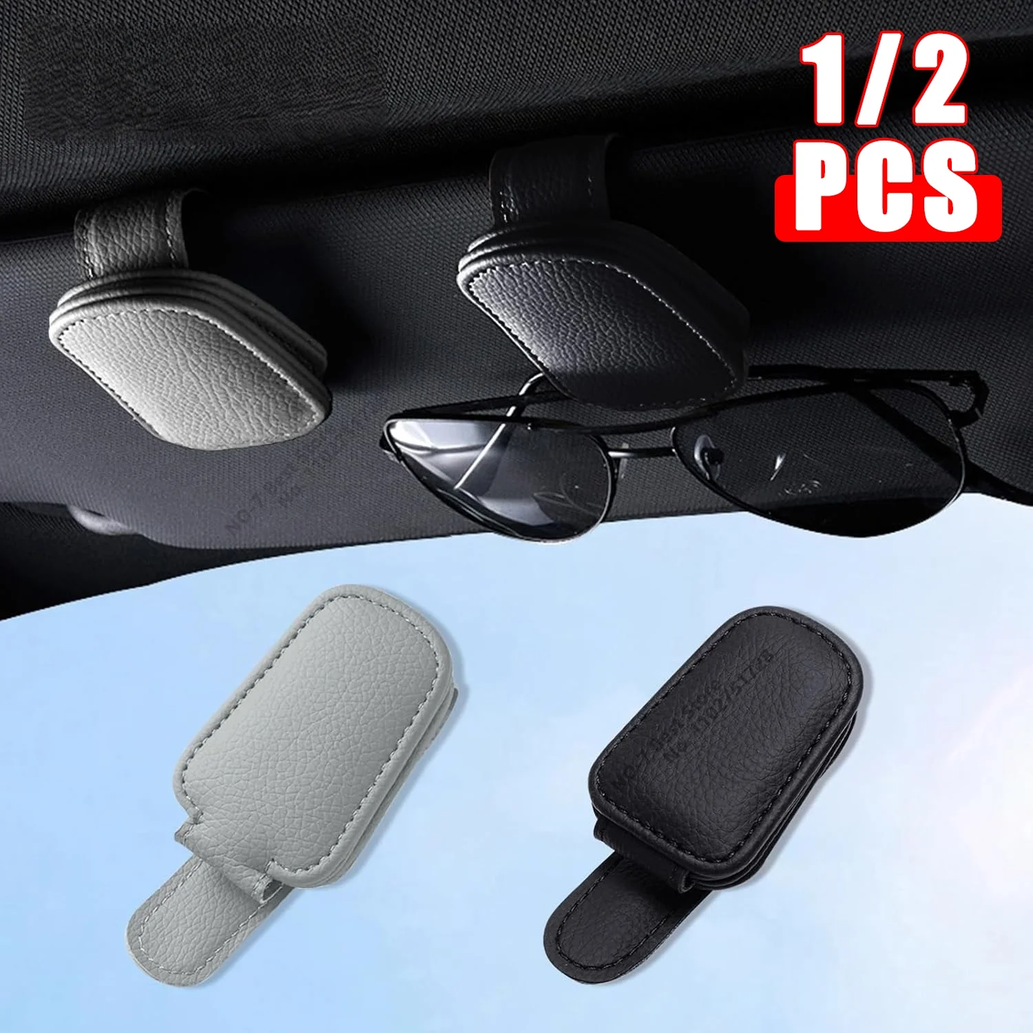 Magnetic Leather Sunglasses and Ticket Holder