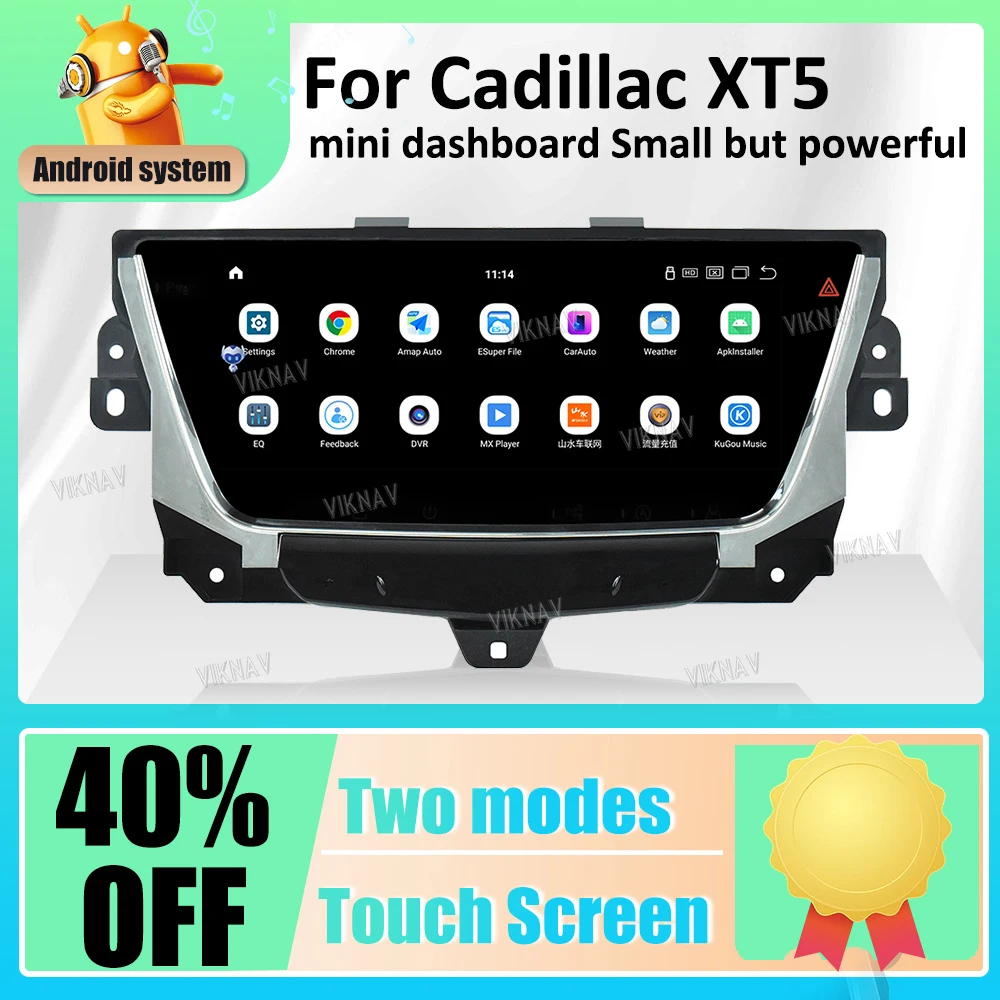 

Android Auto Multimedia player for Cadillac XT5 XT6 2016-2023 GPS Navigation Video Player 10.25inch HD LCD Touch Screen Audio