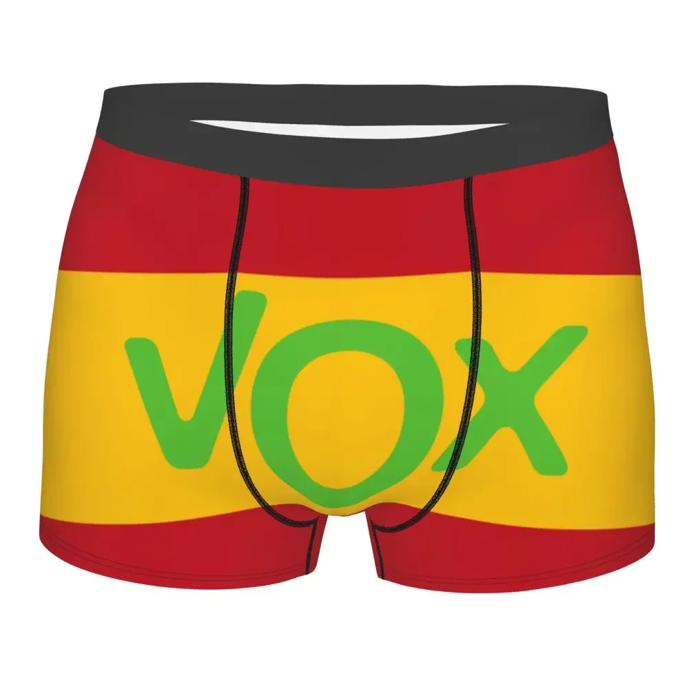 Cool Espana Viva Vox Boxers Shorts Panties Male Underpants Comfortable Spain Flag Briefs Underwear