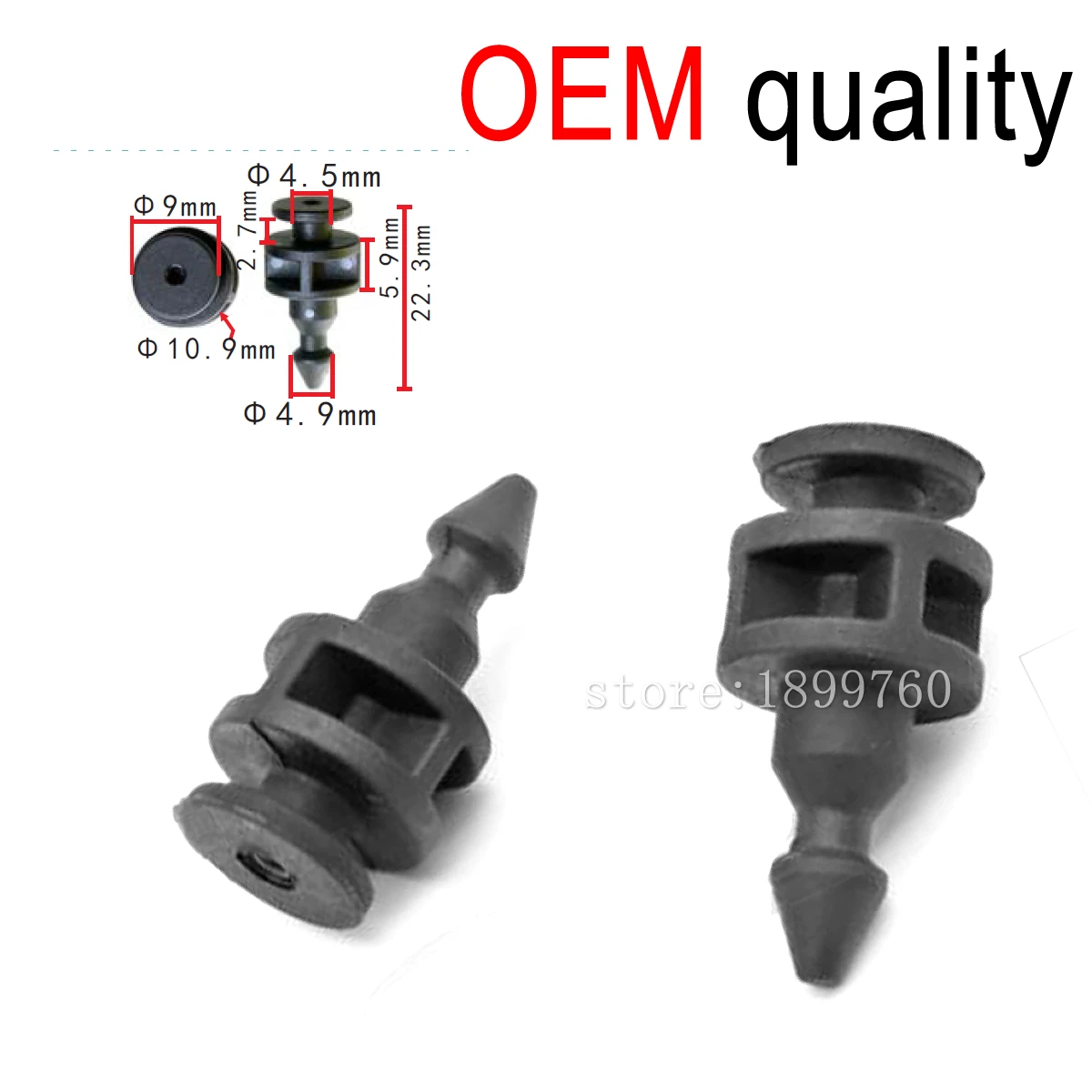 30 Clip Per Luci Posteriori Per Mercedes Sprinter E VW Crafter, A0008208164, Misure In Foto