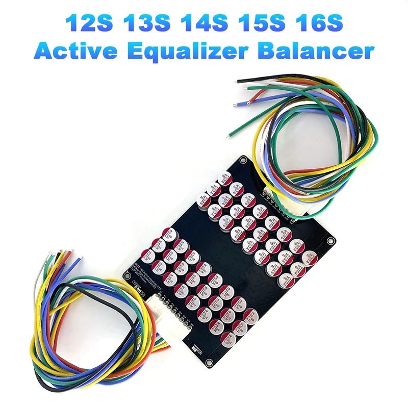 

Активный эквалайзер AU04 -12S 13S 14S 15S 16S, балансир Lifepo4 Lipo аккумулятор лто, конденсатор с выравниванием энергии, плата BMS