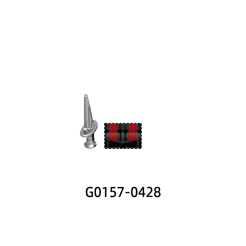 G0157 무기 바지 헤어 부품 액션 피규어 검 총 석궁 모델 블록 MOC 브릭 세트 선물 장난감