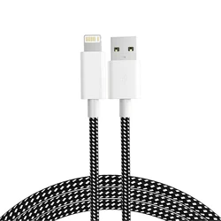 Premium Fast Charging Nylon Braided USB Cable - MFI Certified - 1.8m (1pcs)