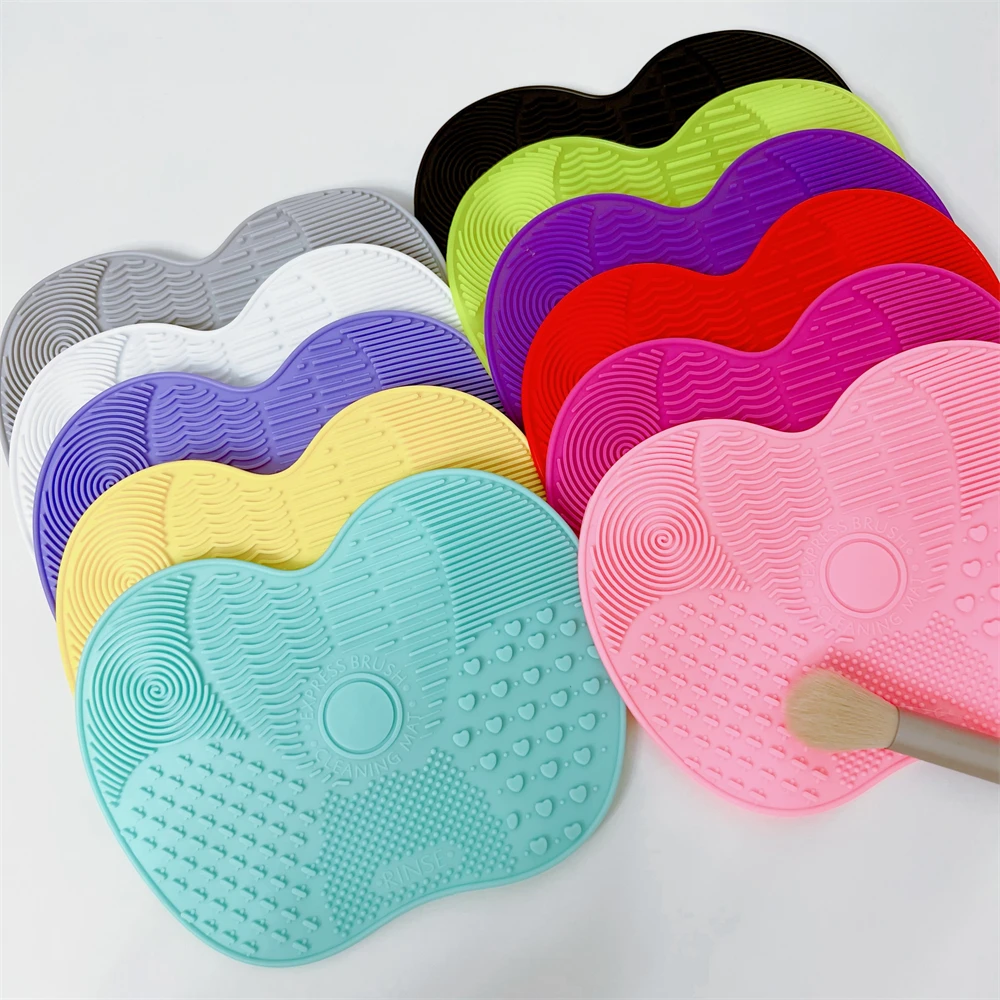 Makeup Brush Cleaner Pad Silicone Brush Cleaner Cosmetic Make Up Washing Gel Cleaning Mat Foundation Scrubbe Board