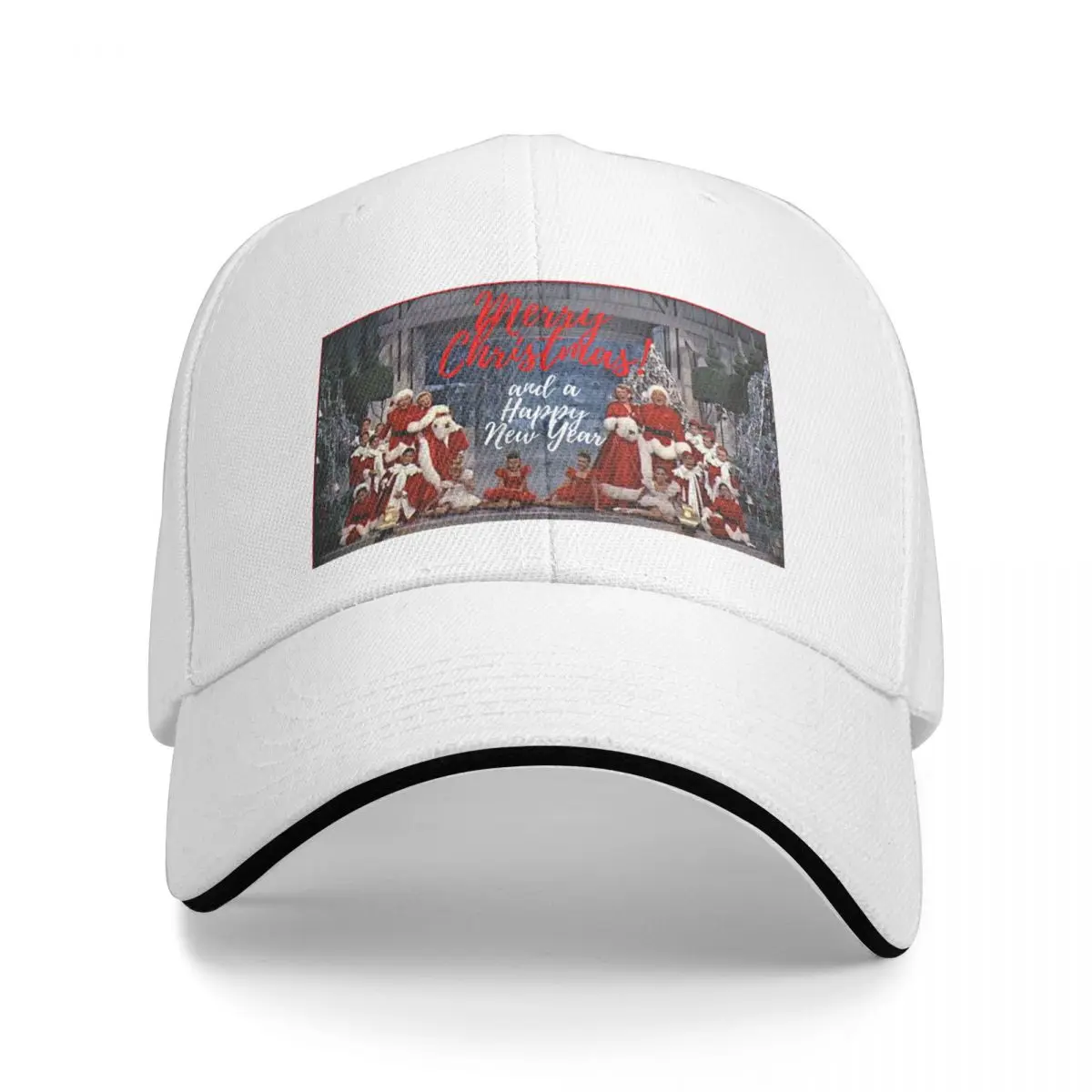 

Baseball Hat For Men Women White Christmas Bing Crosby Rosemary Clooney Danny Kaye Card Love Hope Snow Horse Hat Hood Ladies Hat