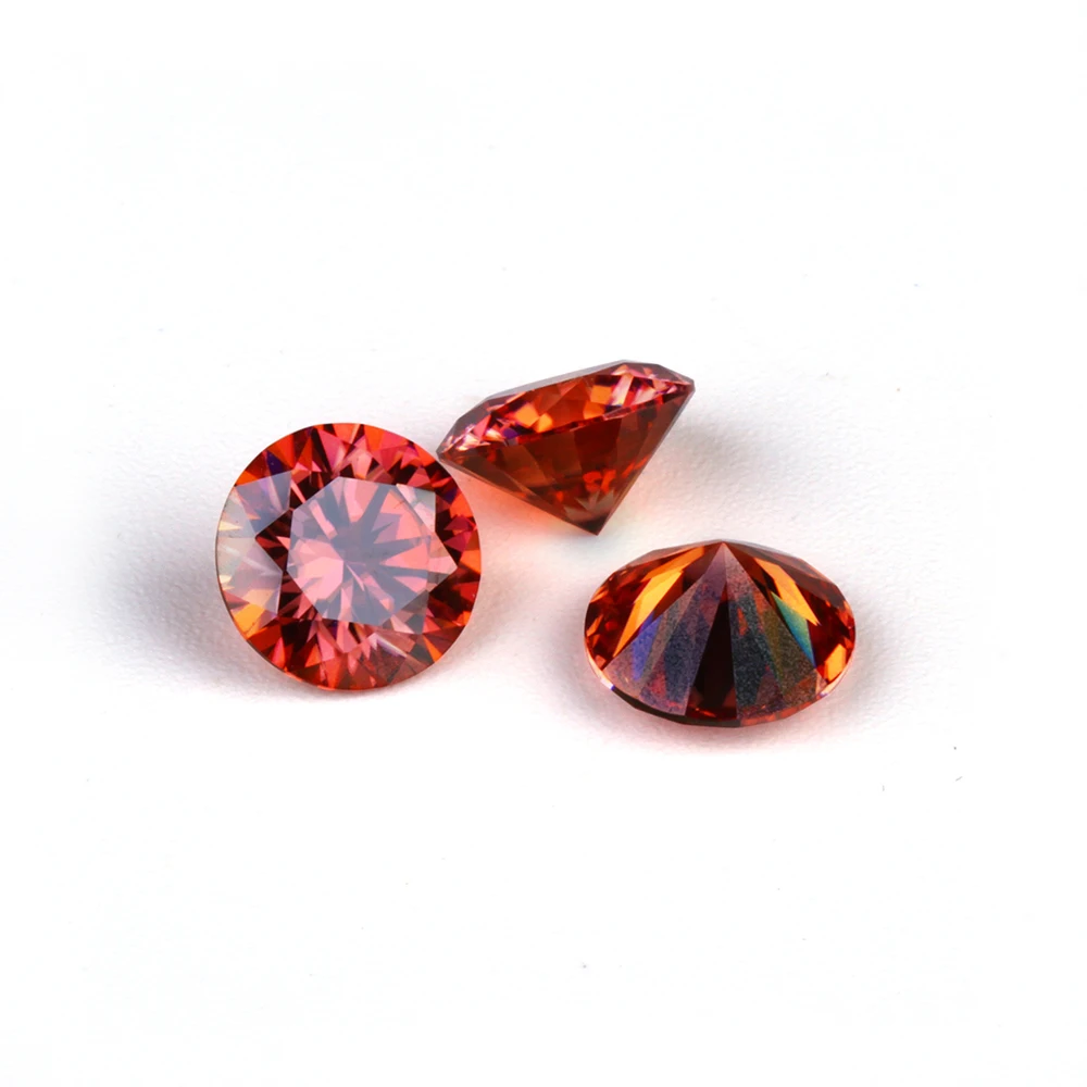 Free Shipping DIY Color Moissanite Gemstone Round Cut 1 Carat Good Quality Moissanite