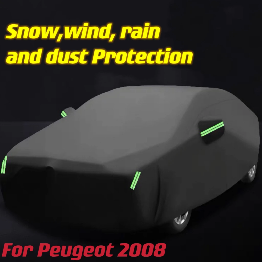 

Full Car Cover SUV Anti-UV Outdoor Indoor Sun Shade Rain Snow Dust Protection Cover For Peugeot 2008 Auto Accessoies
