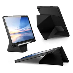 Premium DUX DUCIS Tablet Case with S Pen Holder and Multi - angle Stand for S10 Plus S9 Plus (Black)