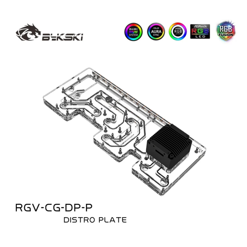 Bykski Acrilico Distro Plate /Board Per Cougar Duoface Pro Rgb Computer Case/Sistema Di Raffreddamento Ad Acqua/Combo Ddc Pump / Rgv-Cg-Dp-P