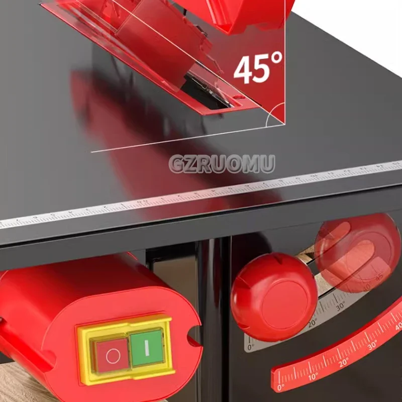8 Inches Brushless Woodworking Table Saw Multifunctional Cutting Machine Aluminum Miter Saw Household Chainsaw Woodworking